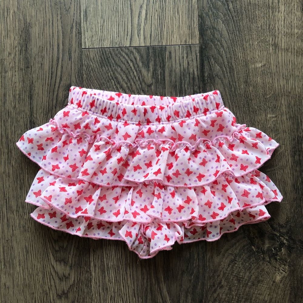 Ella Moss Pink Butterfly Skort - Size 12-18 Months